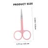 Beavorty 2Pcs Portable Stainless Steel Eyebrow Scissors Durable Eyebrow Trimmers for Precise Grooming Lightweight and Easy to Use for Eyebrows Beard and Eyelash Trimming view 2