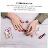 Beavorty 2Pcs Portable Stainless Steel Eyebrow Scissors Durable Eyebrow Trimmers for Precise Grooming Lightweight and Easy to Use for Eyebrows Beard and Eyelash Trimming view 4