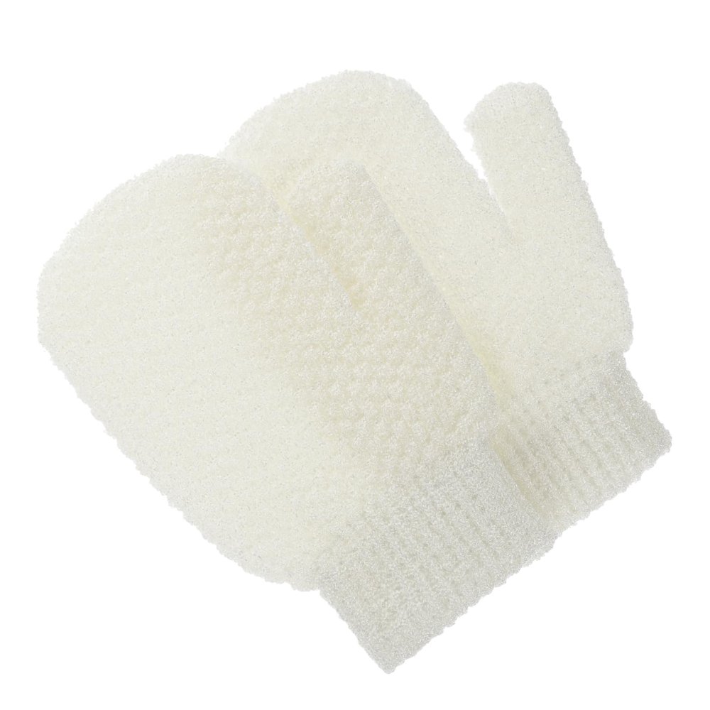 CALLARON 2Pcs Exfoliating Bath Mitts Gloves for Body Cleansing Durable Toweling Material for Personal Family Use for Hotels Dormitories
