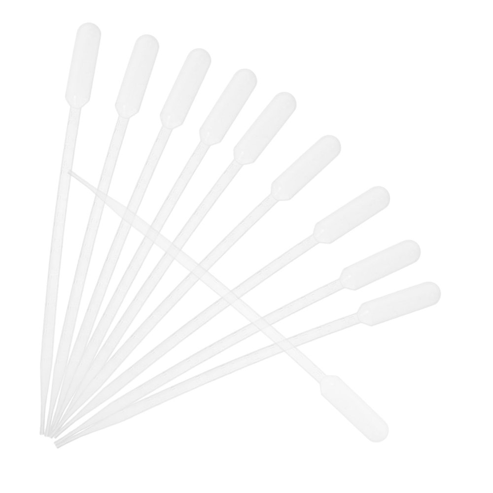 Ciieeo 100Pcs Thickened Plastic Transfer Pipettes Liquid Droppers for Laboratory and Cosmetic Use Design for Precision