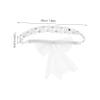 DECOMELODY White Lace Bowknot Hairband for Soft Lightweight and Comfortable Lace Headband Accessories for Everyday Wear and Photo Props view 2