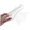DECOMELODY White Lace Bowknot Hairband for Soft Lightweight and Comfortable Lace Headband Accessories for Everyday Wear and Photo Props view 3