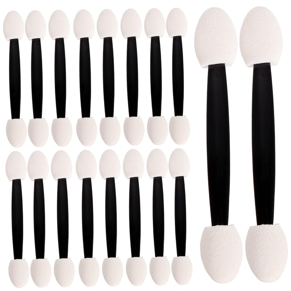 GALPADA 4Bags Double Head Eyeshadow Applicators Soft Makeup Sponge Brushes for Eye Makeup Comfortable Grip Travel Friendly Gentle Skin Versatile Use for Eyeshadow and Lip Masks