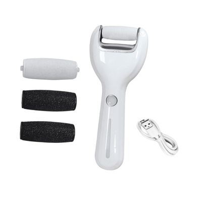 WOFASHPURET 1Set Electric Foot File Remover with Two Speed Settings for Practical Pedicure Care USB Rechargeable Exfoliator for Feet for Home and Travel Use