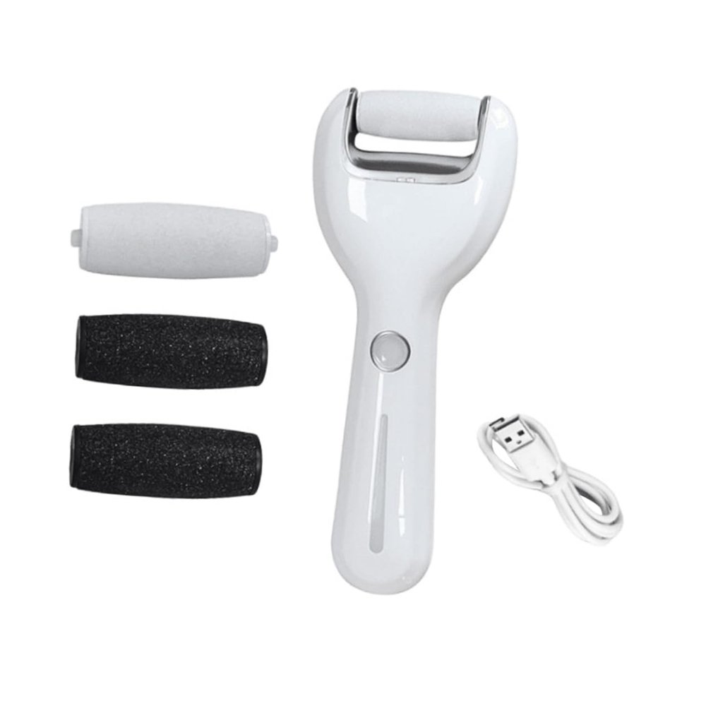 WOFASHPURET 1Set Electric Foot File Remover with Two Speed Settings for Practical Pedicure Care USB Rechargeable Exfoliator for Feet for Home and Travel Use