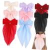 EXQUIMEUBLE 8 Pcs Oversized Bow Hair Clips for Women Long-Tail Bows Hair Accessories for Girls view 1