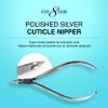Cre8tion Hard Steel Cuticle Clippers, 7mm FullJaw Precision Cuticle Trimmer with SuperSharp Blades & Ergonomic Grip (C555) (Silver) view 2