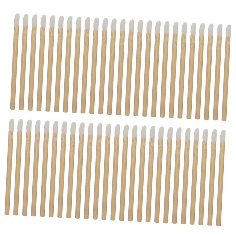 MUCKLILY 50Pcs Disposable Lip Brushes Portable Makeup Applicators for Smooth Lip Lip Lines for Womens Makeup Tools and Durable Cosmetic Application