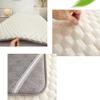 White(t),90 * 190cm,LDLCYCN Sponge Massage Table Mattress Topper Lash Bed Topper Thicken 3.5Cm Foldable Beauty Salon Mattress Pad Massage Bed Pad Spa Bed Padding Square/Round/Trapezoidal Head view 3