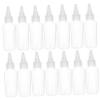 EPIGEIST 30Pcs Clear Plastic Squeeze Applicator Bottles with Pointed Mouth Durable Dispenser for Oils Lotions and Food Use Lightweight and Leak for Travel and Home view 1