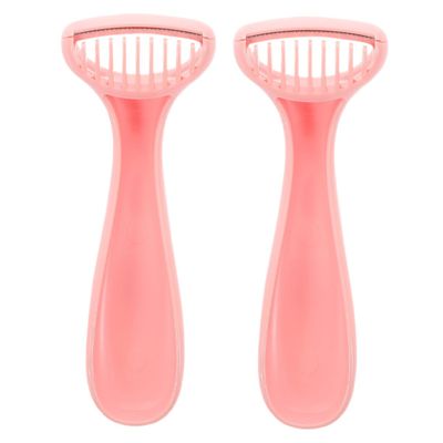 Beavorty 2Pcs Women Painless Hair Remover Razor for Legs Underarms Bikini Line Travel Friendly Shaving Tool for Sensitive Areas Durable Reusable Design