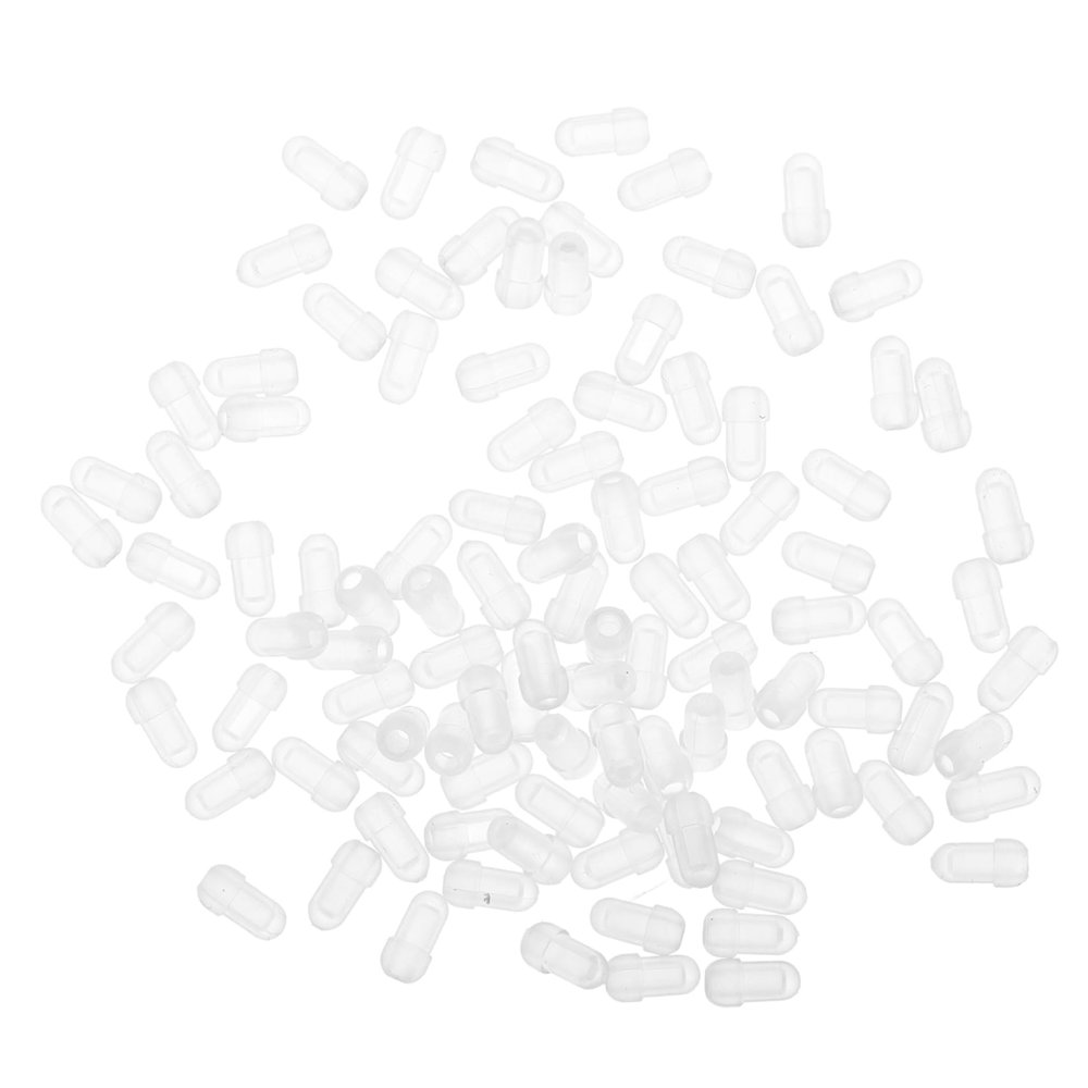 BESPORTBLE 100Pcs Soft Ear Needle Sleeves Protection for Earrings Nose Piercings Comfortable Transparent Covers for Sensitive Prevents Damage Maintains