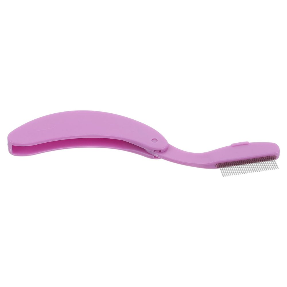 WOFASHPURET Portable Folding Eyelash Comb Eyebrow Separator Teeth for Precise Grooming Travel Friendly Beauty Tool for Lashes and Brows Durable Design