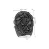 ERINGOGO 4Pcs Exfoliating Shower Balls Double Sided Bath Scrubbers for Deep Cleansing Soft Durable Body Washing Gloves Grey for Exfoliation and Skin view 2