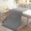 Gray(r),70 * 190cm,LDLCYCN Sponge Massage Table Mattress Topper Lash Bed Topper Thicken 3.5Cm Foldable Beauty Salon Mattress Pad Massage Bed Pad Spa Bed Padding Square/Round/Trapezoidal Head view 2
