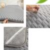 Gray(r),70 * 190cm,LDLCYCN Sponge Massage Table Mattress Topper Lash Bed Topper Thicken 3.5Cm Foldable Beauty Salon Mattress Pad Massage Bed Pad Spa Bed Padding Square/Round/Trapezoidal Head view 3