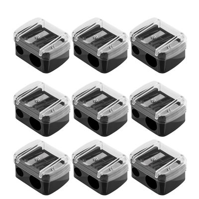 CALLARON 30PCS Dual Hole Makeup Pencil Sharpener Set for Eyebrow and Eyeliner Compact Design for Cosmetic Accessories Suitable for Makeup Enthusiasts