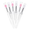 FONDOTIN 6Pcs Silicone Lip Brushes with Covers Portable Dustproof Lipstick Applicators for Makeup for Lip Gloss and Foundation Application Skin Friendly Material view 1