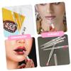 FONDOTIN 6Pcs Silicone Lip Brushes with Covers Portable Dustproof Lipstick Applicators for Makeup for Lip Gloss and Foundation Application Skin Friendly Material view 3