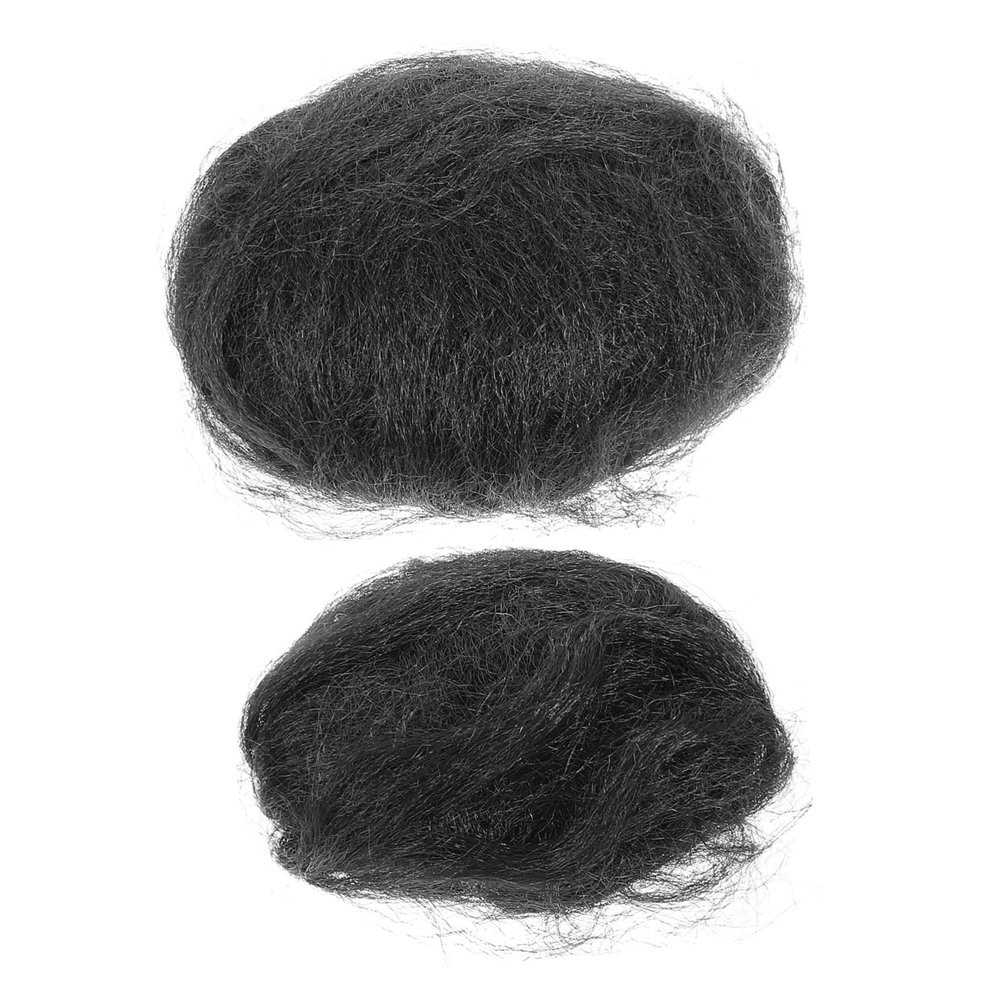 FONDOTIN 2Pcs Fake Hair Bun Extensions Updo Hairpieces for Women Comfortable Soft for Weddings Parties Daily Wear Adds Volume for Fashionable Hairstyles