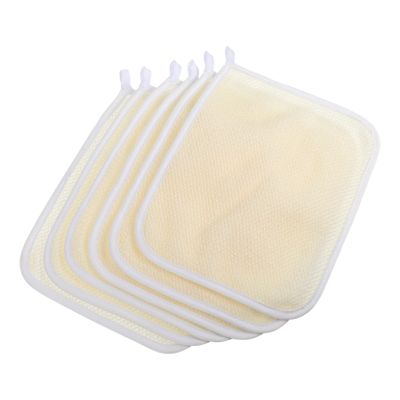 DECHOUS 6Pcs Nylon Exfoliating Bath Towel Set Gentle Massage Cloths for Body and Face for Daily Shower Use