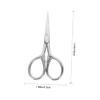 Beavorty 2Sets Beard Scissors Kit with Faux Case Precision Trimming Scissors Combs for Men Grooming for Beard Eyebrows and Nose Hair Care view 2