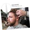 Beavorty 2Sets Beard Scissors Kit with Faux Case Precision Trimming Scissors Combs for Men Grooming for Beard Eyebrows and Nose Hair Care view 4