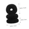 BATHVEVE 3Sets Donut Hair Bun Maker Kit for Women Includes U Shaped Hairpins High Elastic Hair Ties for Ballet Buns Chignons Ponytails Total view 2