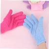 OFFIGAM 10Pcs Exfoliating Bath Gloves for Body Scrubbing and Back Massage Random Colors for Smooth Skin and Hard to Reach Areas Material Versatile Shower Towel Mittens view 2