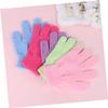 OFFIGAM 10Pcs Exfoliating Bath Gloves for Body Scrubbing and Back Massage Random Colors for Smooth Skin and Hard to Reach Areas Material Versatile Shower Towel Mittens view 3