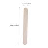 ERINGOGO 1Pcs Wooden Applicator Sticks Hair Removal Spatula for Salon Home Use Durable Waxing Craft Sticks for Safe Easy Application for Eyebrow Face Body Waxing view 3