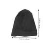 TOVINANNA 1Pc Adjustable Satin Sleep Hat for Women Black Comfortable Breathable Design for Hair Loss Daily Decoration and Cozy Wear view 2