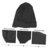 TOVINANNA 1Pc Adjustable Satin Sleep Hat for Women Black Comfortable Breathable Design for Hair Loss Daily Decoration and Cozy Wear view 3