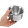 Anneome Stainless Steel Shaving Soap Bowl Portable Easy to Clean Grooming Tool for Men Multifunctional Design for Shaving Soap Facial Cleansing for Home Travel Use view 3