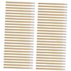 BATHVEVE 50Pcs Disposable Wooden Lip Brushes Portable Lipstick Applicators for Makeup Use for Lip Gloss and Eyeshadow Application view 1