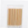 BATHVEVE 50Pcs Disposable Wooden Lip Brushes Portable Lipstick Applicators for Makeup Use for Lip Gloss and Eyeshadow Application view 2