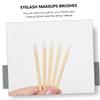 BATHVEVE 50Pcs Disposable Wooden Lip Brushes Portable Lipstick Applicators for Makeup Use for Lip Gloss and Eyeshadow Application view 3