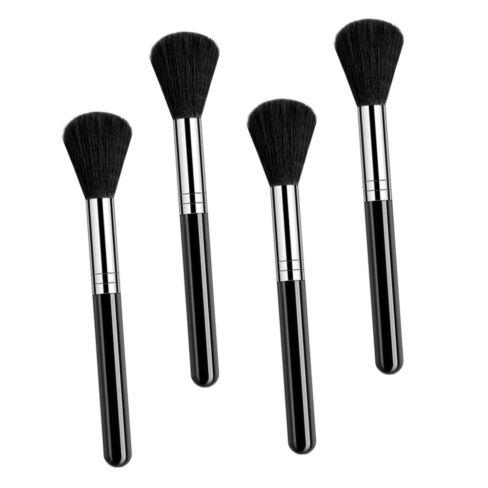 DECHOUS 4Pcs Nail Dust Brushes for Manicure Cleaning Durable Nail Art Tools with Comfortable Grip for Nail Lovers and Pedicure Supplies