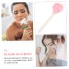 BATHVEVE Silicone Long Handle Bathing Ball Back Scrubber Portable Exfoliating Brush for Deep Cleansing Soft Flexible Material for Hard to Reach Areas view 3