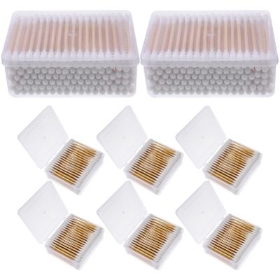 BATHVEVE Disposable Makeup Cleaning Swabs Double Tipped Cotton Buds for Face Cleaning Practical Efficient Beauty Tools