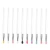 EXQUIMEUBLE 10Pcs Portable Premium Eye Makeup Brush Comfortable Eyeshadow Applicators for Women for Daily Use Travel Parties and More view 1