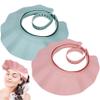 2Pcs Baby Shower Cap, 21-Level Adjustable Toddler Hair Washing Shield with Wide Brim, Non-Slip Shampoo Buddy for Kids, Comfort Bathroom Supplies for Kids, Adults, Elderly Shower Cap view 1
