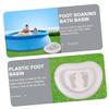 DEARMAMY 1Set Inflatable Foot Bath Basin with Massage Mat for Camping Beach Trips and Home Use Spacious Design for Soaking Feet Non Slip Surface Easy to Store and Transport view 3