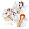 DEARMAMY 6Pcs Tortoise Shell Acetate Hair Sticks for Long Hair  U Shape for Women and Girls  Stylish for Buns and Updos view 2