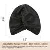 100% Mulberry Silk Bonnet for Sleeping Women, 22 Momme Grade-6A Double Layer Silk Hair Wrap for Hair Care with Elastic Stay On Head view 2