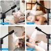 2-in-1 Thermal Spray Facial Steamer,On Wheels,650ml Water Tank,Adjustable Height,360 Rotating Nozzle,Ionic Ozone,Simple Use Panel,for Spa Beauty,Home Use,Black view 4