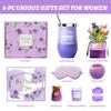 Birthday Gift for Women Spa Gift Set - Unique Get Well Soon Gifts for Women, Relaxing Self Care Package for Her, Christmas Stocking Stuffers Gifts for Mom, Wife, Sister, Friend(Lavender) view 2