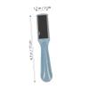 BATHVEVE 2Pcs Dual Sided Stainless Steel Foot Rasp Tool Pedicure Foot File with Sandpaper for Smooth Skin Exfoliation for Dried Cracked Heels Random Color view 2