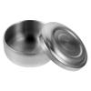 BESTYASH Stainless Steel Shaving Bowl for Men Durable Soap Bowl with Lid for Home Barber Use Convenient for Easy Storage Practical Shaving Cream Container Silver view 1