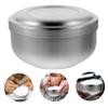 BESTYASH Stainless Steel Shaving Bowl for Men Durable Soap Bowl with Lid for Home Barber Use Convenient for Easy Storage Practical Shaving Cream Container Silver view 4